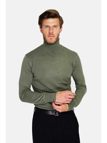 Rollkragenpullover in Khaki