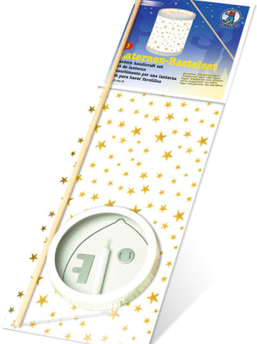 Laternen-Bastelset "Sternchen" in Weiß/ Gold