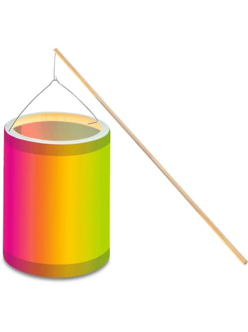 Laternen-Bastelset "Regenbogen" in Bunt