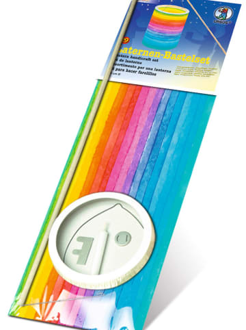 Laternen-Bastelset "Regenbogen Streifen" in Bunt