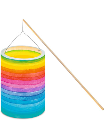Laternen-Bastelset "Regenbogen Streifen" in Bunt