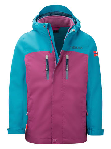 3in1-Funktionsjacke "Bryggen" in Pink/ Blau