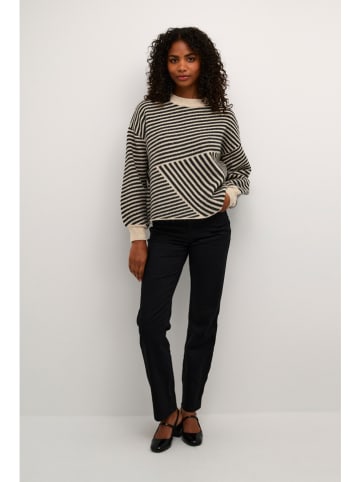 Trui zwart/beige