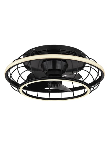 Deckenventilator in Schwarz  - (H)18 x Ø 50 cm 