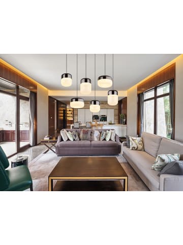 LED-Hängeleuchte in Grau - (L)80 x (B)32 x (H)150 cm 
