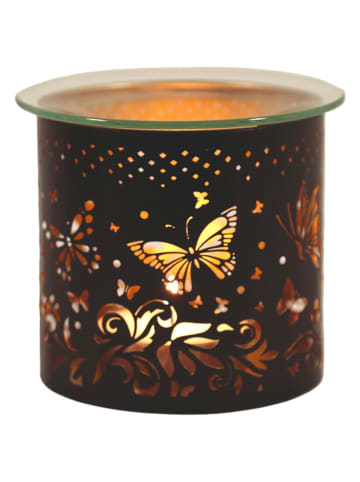 Kominek "Butterfly" w kolorze złoto-czarnym - wys. 10 x Ø 10,5 cm