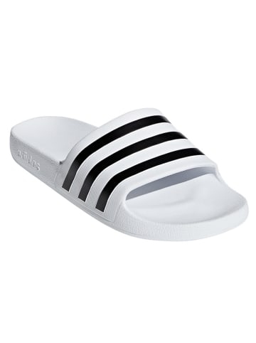 Badeschuhe "Adilette Aqua" in Weiß
