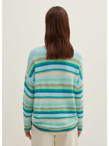 Trui turquoise/blauw