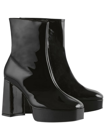 Leder-Stiefeletten "Shannen" in Schwarz