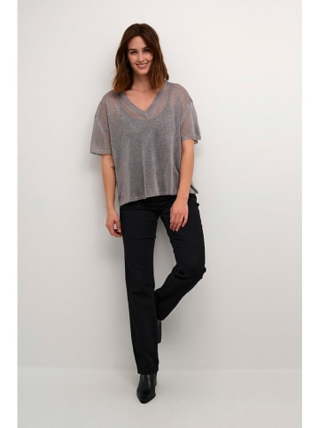Sweter w kolorze srebrnym