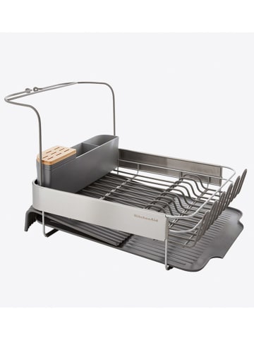 Abtropfgestell in Silber/ Grau - (B)61,5 x (H)37,5 x (T)38 cm