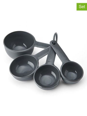 4tlg. Set: Messlöffel in Grau - (L)18 cm