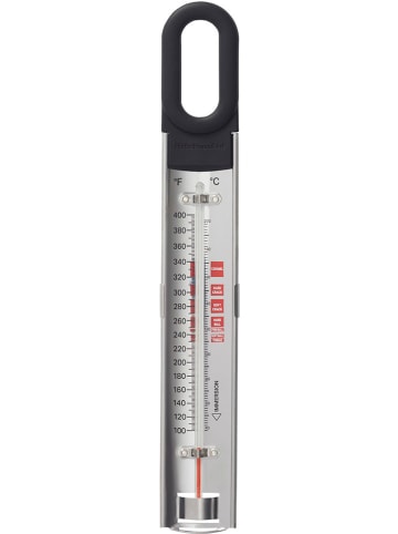 Küchenthermometer in Silber/ Schwarz - (L)31 cm
