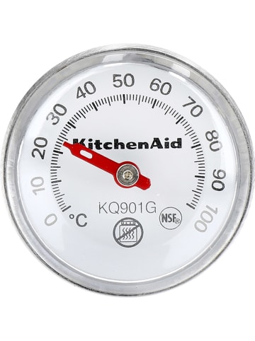 Fleischthermometer in Silber/ Schwarz - (L)14,5 cm