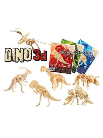 Bastelset "Wooden Dinos 3D" in Natur - ab 6 Jahren (Überraschungsprodukt)