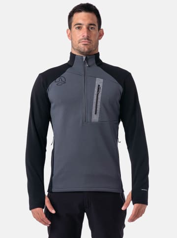 Fleecejacke "Punjak" in Schwarz/ Grau