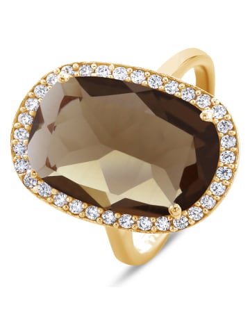 Vergold. Ring mit Edelsteinen