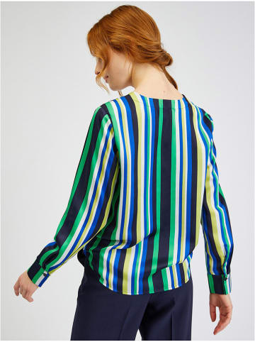 Bluse in Grün/ Blau