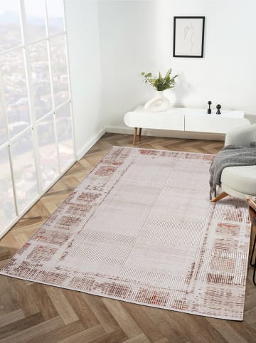 Kurzflor-Teppich ''Elex'' in Beige/ Braun