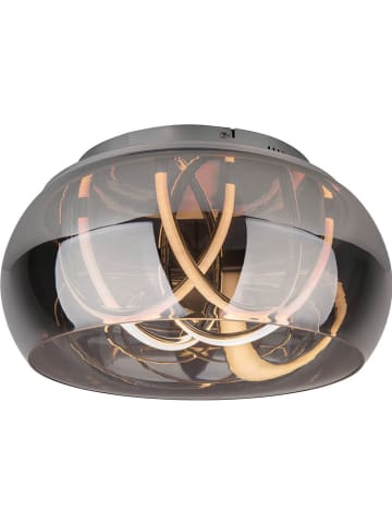 LED-Deckenleuchte in Silber/ Grau - (H)22 x Ø 45 cm