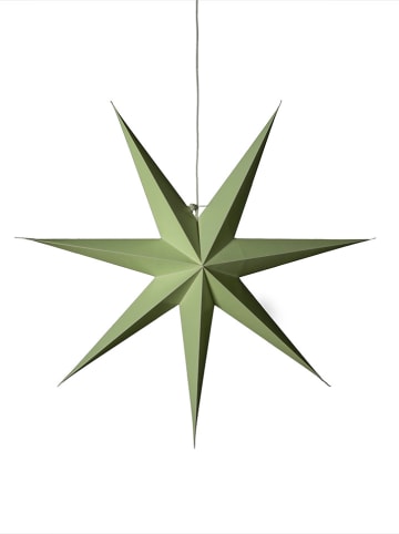 Dekoracyjna lampa w kolorze zielonym - wys. 78 cm