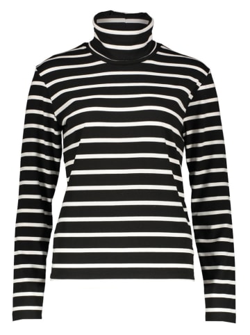 Longsleeve in Schwarz/ Weiß