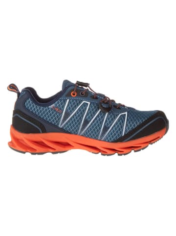 Trekkingschoenen donkerblauw/oranje
