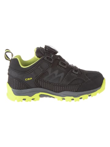Leren trekkingschoenen "Kiruna Low" antraciet/geel