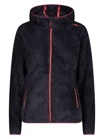 Fleecejacke in Schwarz