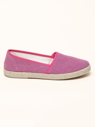 Espadrilles "Camping Linen uni V" in Lila