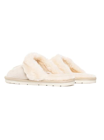Hausschuhe "Emilija" in Creme