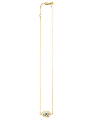 Vergold. Halskette mit Schmuckelement - (L)42 cm