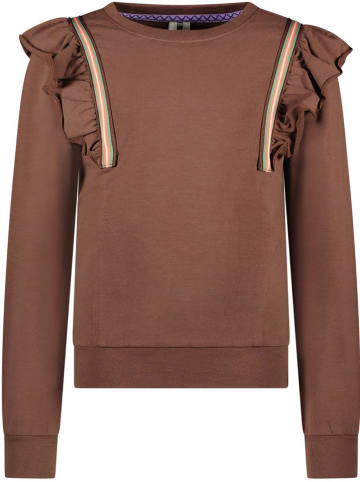Sweatshirt in Dunkelbraun