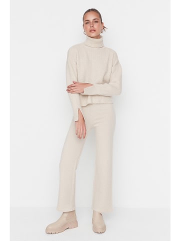 2-delige outfit beige