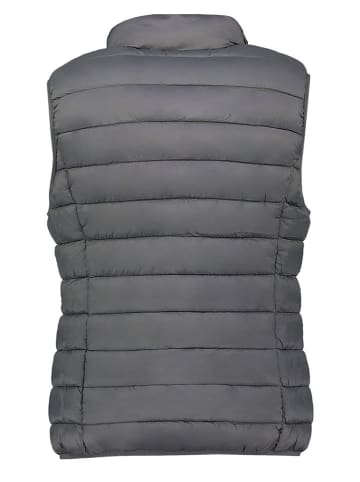 Doorgestikte bodywarmer antraciet