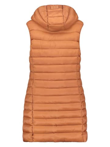 Doorgestikte bodywarmer "Vakitaleak" oranje
