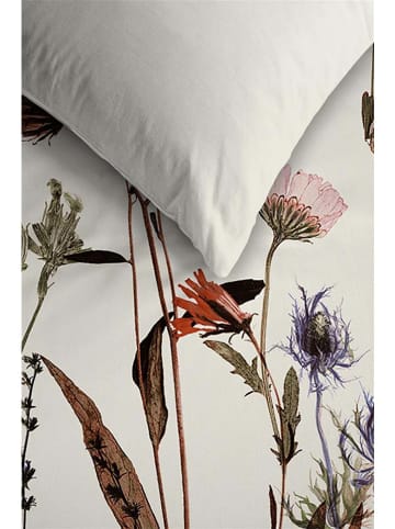 Satin-Bettwäsche-Set ''Dry Flowers'' in Creme/ Bunt