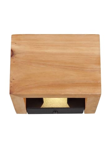 LED-Wandleuchte "Alina" in Hellbraun - (B)13,2 x (H)8,9 cm