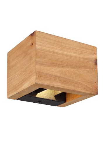 LED-Wandleuchte "Alina" in Hellbraun - (B)13,2 x (H)8,9 cm