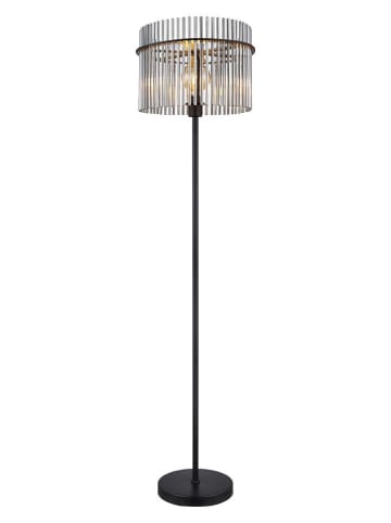 Standleuchte "Gorley" in Schwarz/ Grau - (H)152 cm