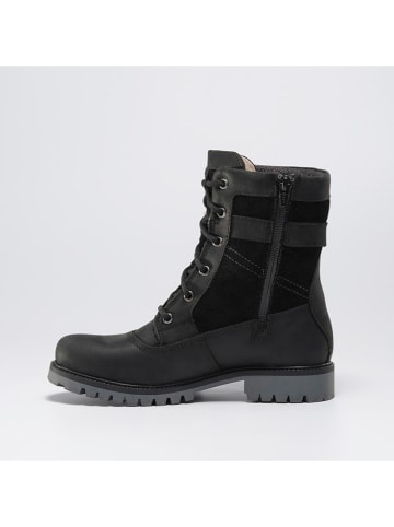 Leder-Winterstiefel "Roguemid" in Schwarz