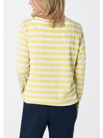 Longsleeve in Gelb/ Weiß