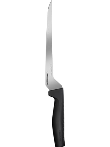 Nóż do filetowania "Hard Edge" w kolorze srebrno-czarnym - dł. 32 cm