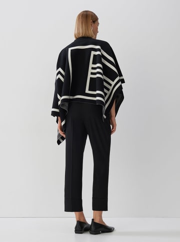 Poncho zwart/wit