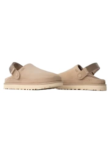 Leren pantoffels "Goldenstar" beige