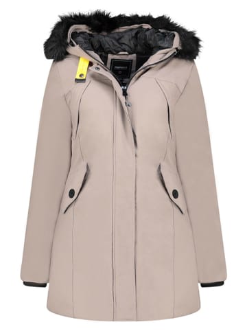 Parka "Cherifana" w kolorze szarobrązowym