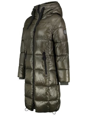 Steppmantel in Khaki