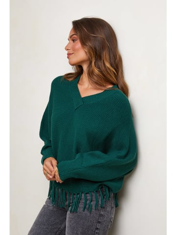 Sweter w kolorze zielonym