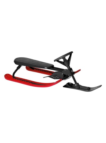 Sanki "Downhill" w kolorze czerwono-czarnym - 8+