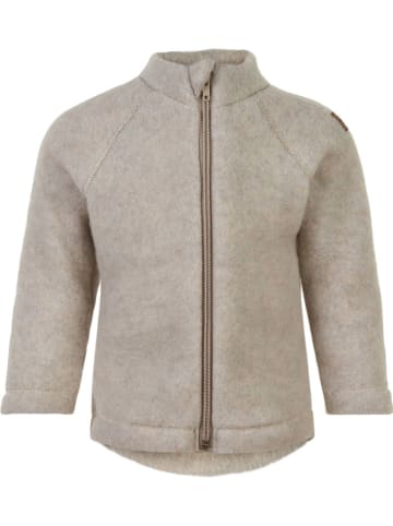 Wolljacke in Beige